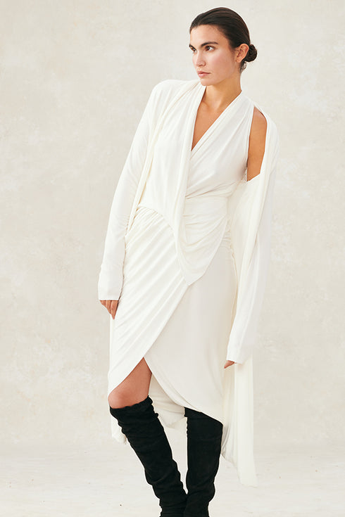 Jersey Long Shrug Ivory P/S S/M M/L